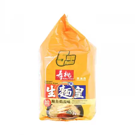 香港寿桃 生面皇 鲍鱼鸡汤味(幼) 5包入/350g