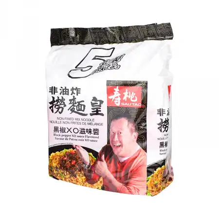 香港寿桃 捞面皇 黑椒XO滋味酱 5pcs/435g