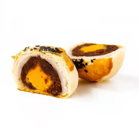 IJEAN Egg Yolk Puff with Mochi & Lotus Paste 4pcs/240g - Tak Shing