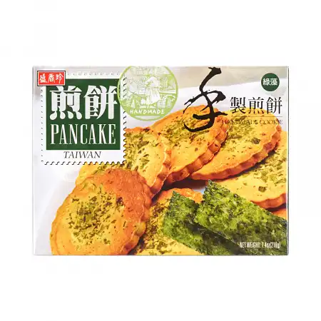 SHENG XIANG ZHEN Handmade Pancake Cookie Chlorella Flavor 210g