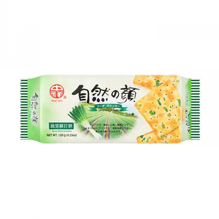 台湾中祥 蔬菜苏打饼 120g 