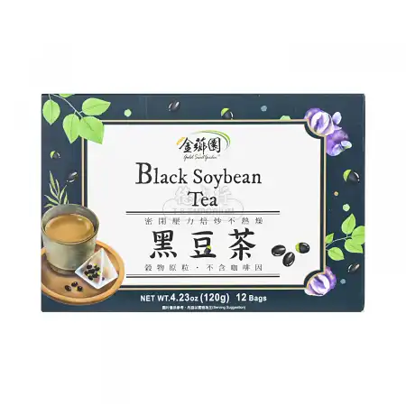 台湾金芗园 黑豆茶 12pcs/120g 【密闭压力焙炒不热燥】