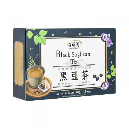 台湾金芗园 黑豆茶 12pcs/120g 【密闭压力焙炒不热燥】