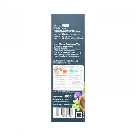 台湾金芗园 黑豆茶 12pcs/120g 【密闭压力焙炒不热燥】