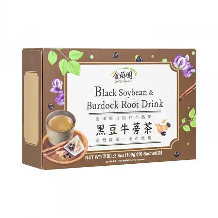 台湾金芗园 黑豆牛蒡茶 10pcs/100g 【密闭压力焙炒不热燥】