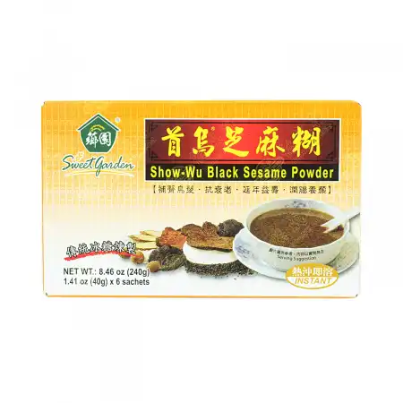 SWEET GARDEN Black Sesame Powder (Instant Drink) 6sachets/240g