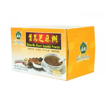 台湾芗园首乌芝麻糊(热冲即溶) 6袋入/240g - 美国德成行