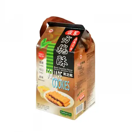 台湾庄家 方块酥 黑芝麻口味 10pcs/380g