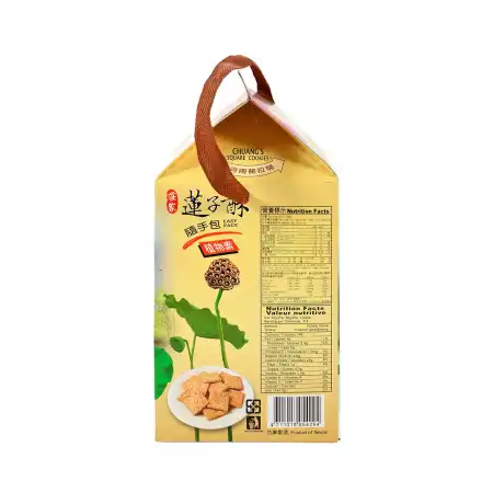 台湾庄家 方块酥 莲子酥 10pcs/380g