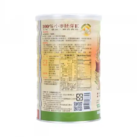台湾厨坊 100%小麥胚芽E 400g