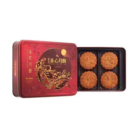 香港美心 双黄莲蓉月饼 4pcs/740g