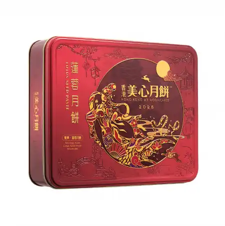 香港美心 双黄莲蓉月饼 4pcs/740g