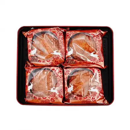 香港美心 双黄莲蓉月饼 4pcs/740g