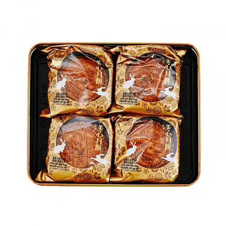 香港美心 蛋黄白莲蓉月饼 4pcs/740g