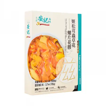香港安记 足料即食汤 - 螺片 花胶 姬松茸 虫草花 400g