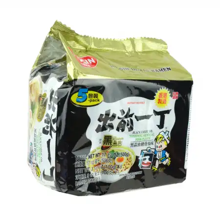 日清 出前一丁 黑大蒜油猪骨汤味 5pcs/500g