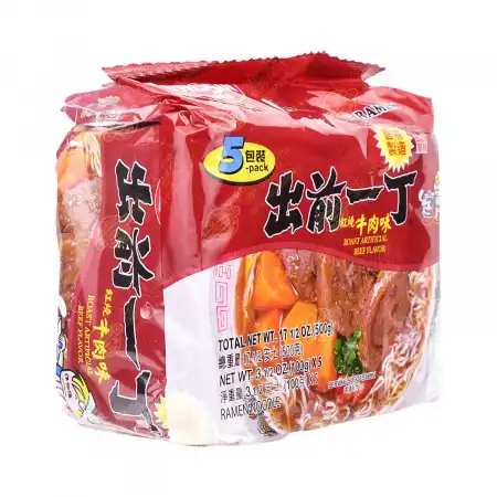 日清 出前一丁 红烧牛肉味 5pcs/500g