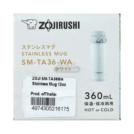 ZOJIRUSHI Water Bottle Stainless 360ml SM-WA36-PA Peach Pink New