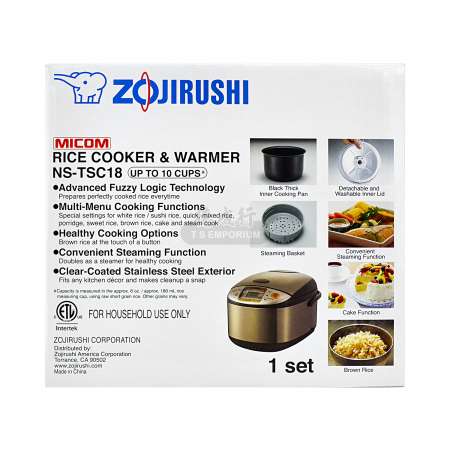 Zojirushi Micom 10-Cup Rice Cooker & Warmer - Cool White