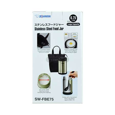 ZOJIRUSHI Stainless Steel Food Jar 25oz/750ml - With (SW-FBE75-XA) - Tak  Shing Hong