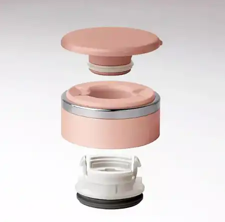 ZOJIRUSHI Stainless Mug with Tea Leaf Filter - Pink Champagne 11oz / 0.34L (SM-JTE34-PX)