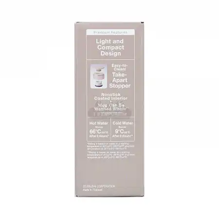 ZOJIRUSHI Stainless Mug with Tea Leaf Filter - Pink Champagne 11oz / 0.34L (SM-JTE34-PX)