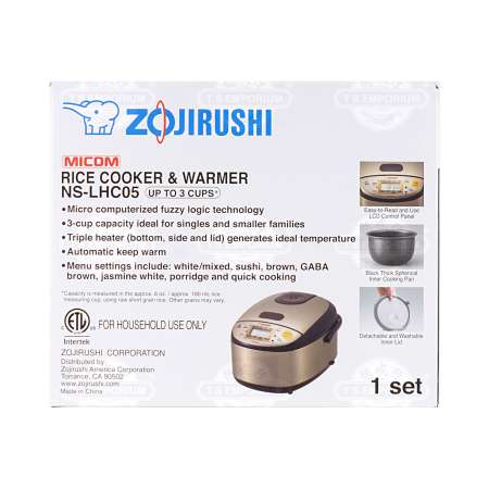 Zojirushi 3 Cup Rice Cooker