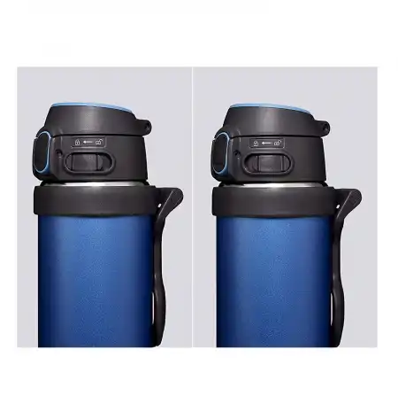 ZOJIRUSHI Flip-and-Go Stainless Mug - Cobalt Blue 16oz / 0.48L (SM-QHE48-AK)