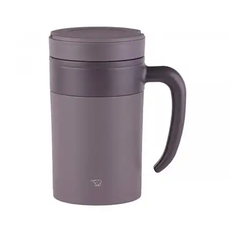 ZOJIRUSHI Stainless Tea Tumbler with Handle - Brown 16 oz. / 0.48 liter (SE-KAE48-TA)