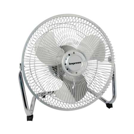 IMPRESS 9 Inch High-Velocity Electric Fan in Silver (IM-709V