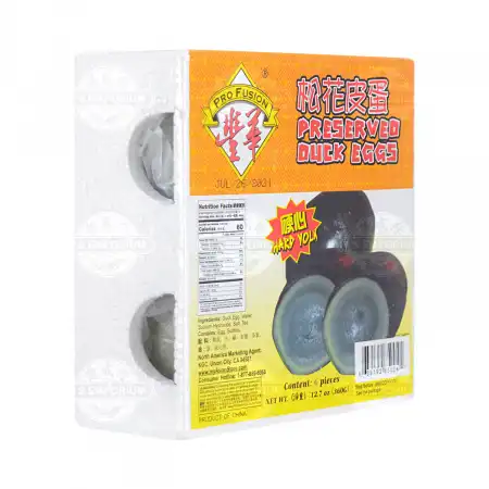 丰华 硬心松花皮蛋 6pcs/360g 