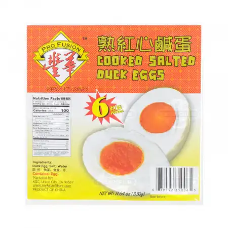 丰华 熟红心咸蛋 6pcs/330g 