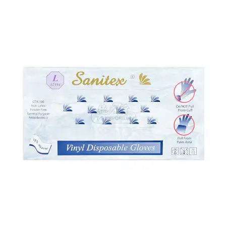 SANITEX 一次性无粉手套 (L) 100枚入