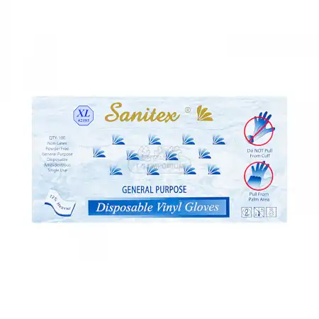 SANITEX Non-Latex Powder Free General Purpose Ambidextrous (XL) 100pcs