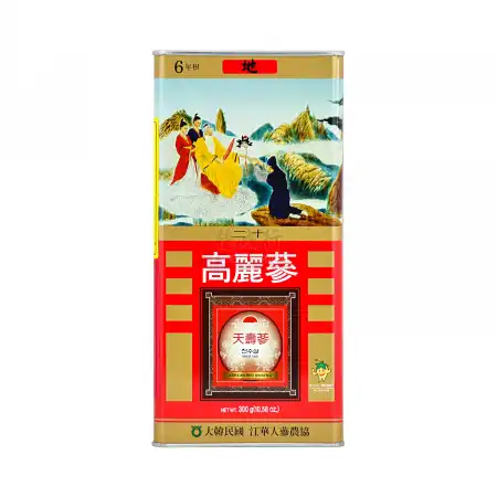 韩国天寿参 高丽参 (红参) 6年根-地20 (8两) 300g