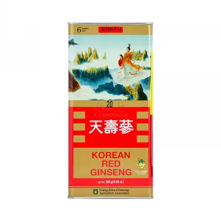 韩国天寿参 高丽参 (红参) 6年根-地20 (8两) 300g