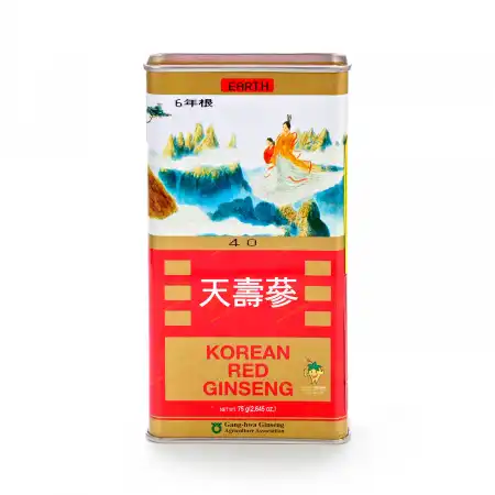 韩国天寿参 高丽参 (红参) 6年根-地40 (2两) 75g