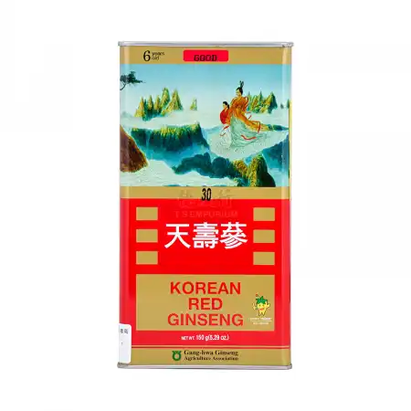 韩国天寿参 高丽参 (红参) 6年根-良30 (4两) 150g