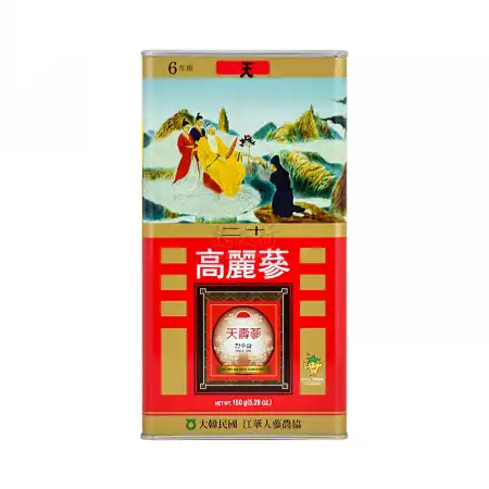 韩国天寿参 高丽参 (红参) 6年根-天20 (4两) 150g