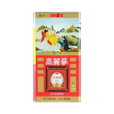 韩国天寿参 高丽参 (红参) 6年根-天30 (4两) 150g