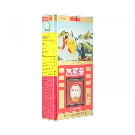 韩国天寿参 高丽参 (红参) 6年根-天30 (4两) 150g