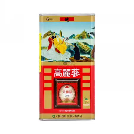 韩国天寿参 高丽参 (红参) 6年根-地30 (2两) 75g