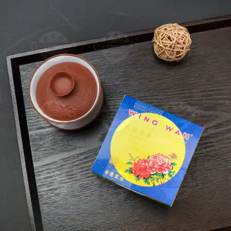 香港荣华 双黄白莲蓉月饼 独享装 一枚入/185g