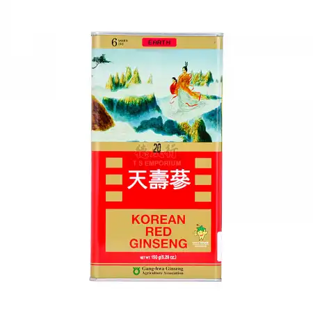 韩国天寿参 高丽参 (红参) (地20/4两) 150g