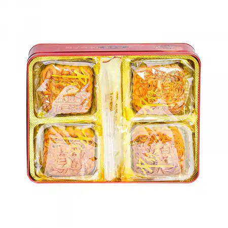 脆香园 双黄白莲蓉月饼 4pcs/740g
