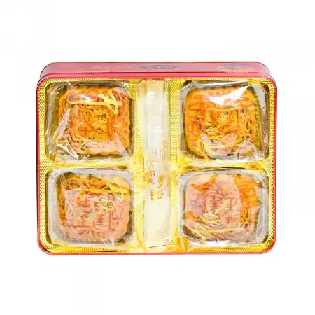 脆香园 纯正白莲蓉月饼 4pcs/740g