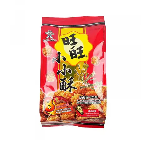 旺旺 小小酥米果 黑胡椒味 8pks/160g