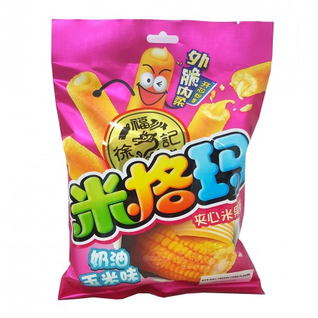 HSUFUCHI Rice Roll; Creamy Corn Flavor 90g - Tak Shing Hong