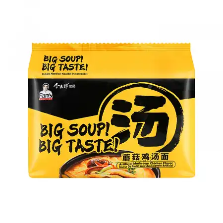 JINMAILANG Artificial Mushroom Chicken Flavor Noodles 5bags/620g