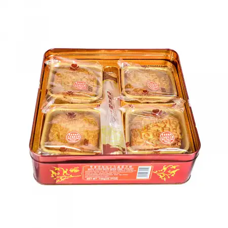 XINYI White Lotus Paste Mooncake (2 YOLKS) 4pcs/720g